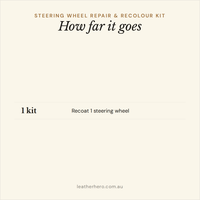 Steering Wheel Repair & Recolour Kit Recolouring Leather Hero Australia