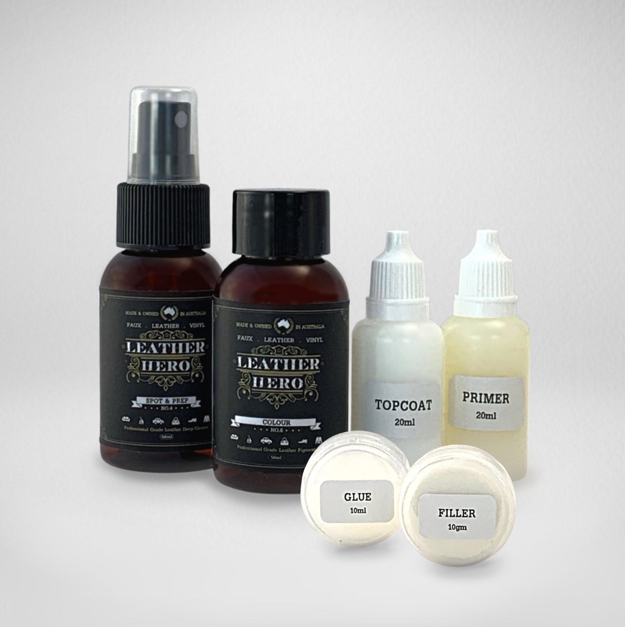 Steering Wheel Repair & Recolour Kit Leather Hero Australia