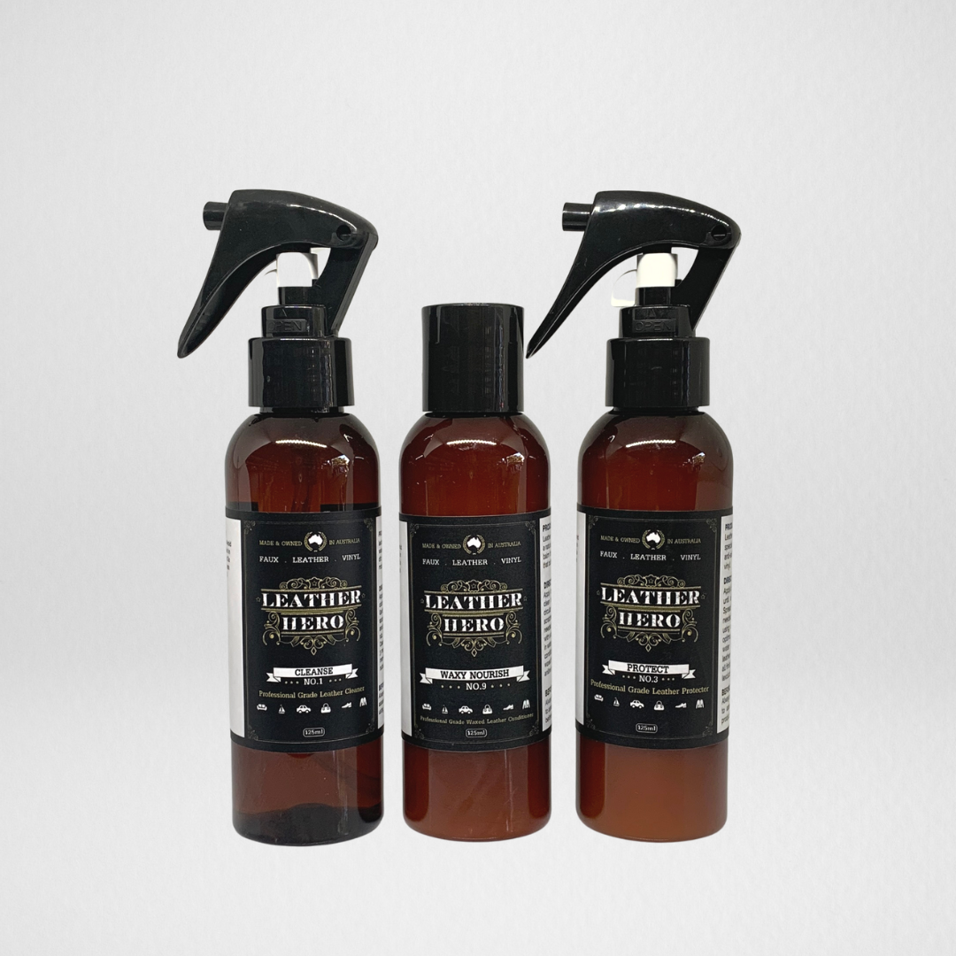 Waxed & Pull-Up Leather Care Kit Leather Care Kits Leather Hero Australia