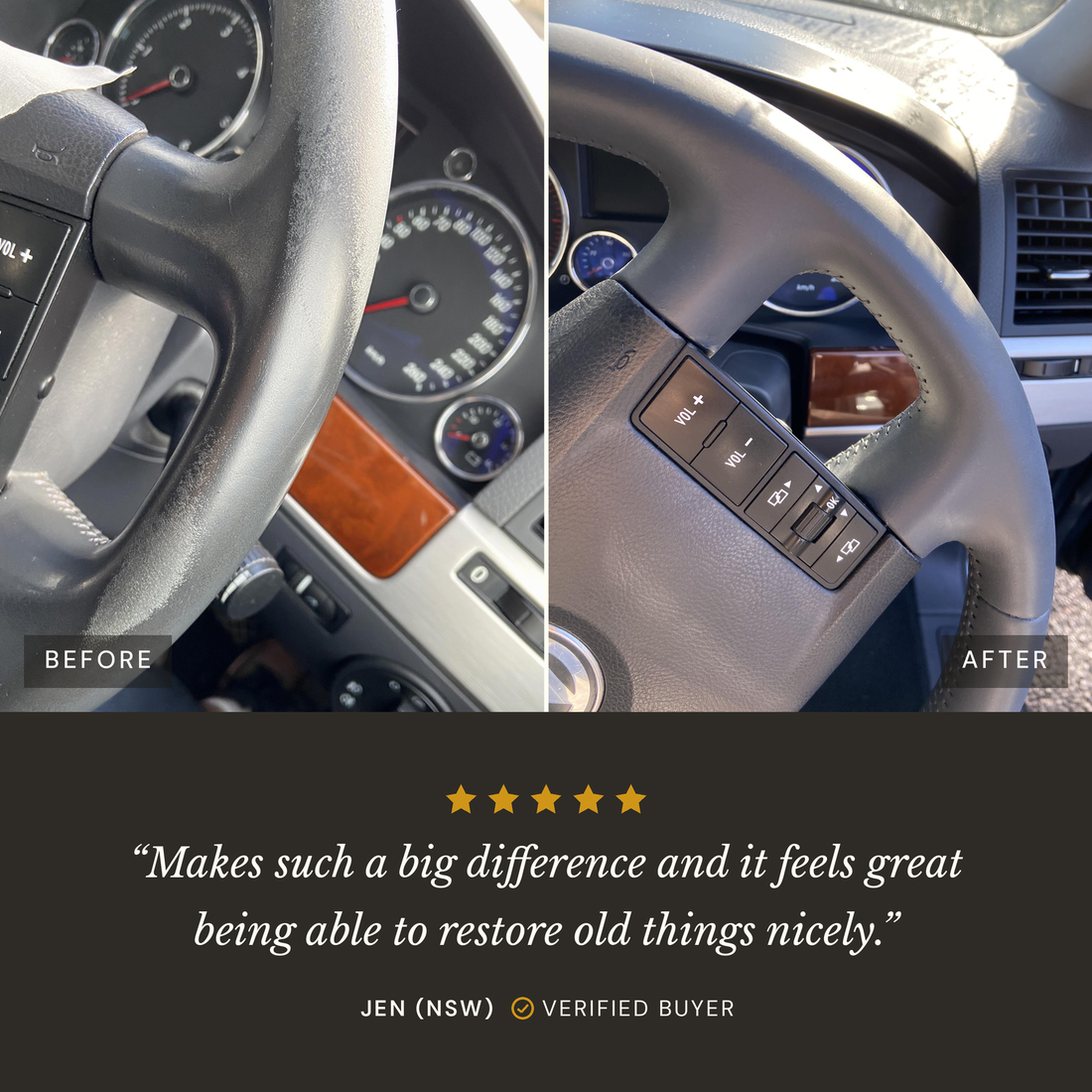 Steering Wheel Repair & Recolour Kit Recolouring Leather Hero Australia
