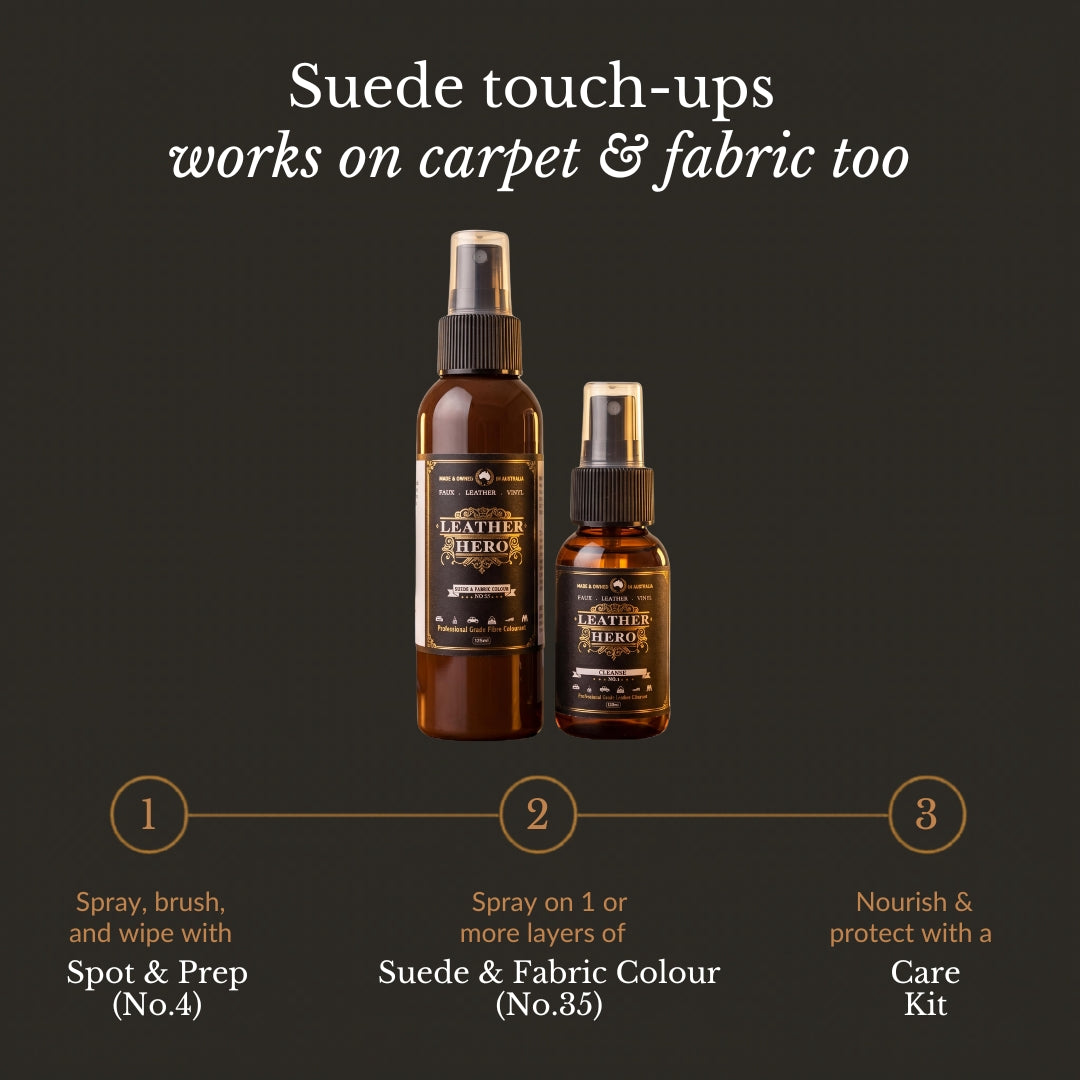 Suede & Fabric Colour Recolouring Leather Hero Australia