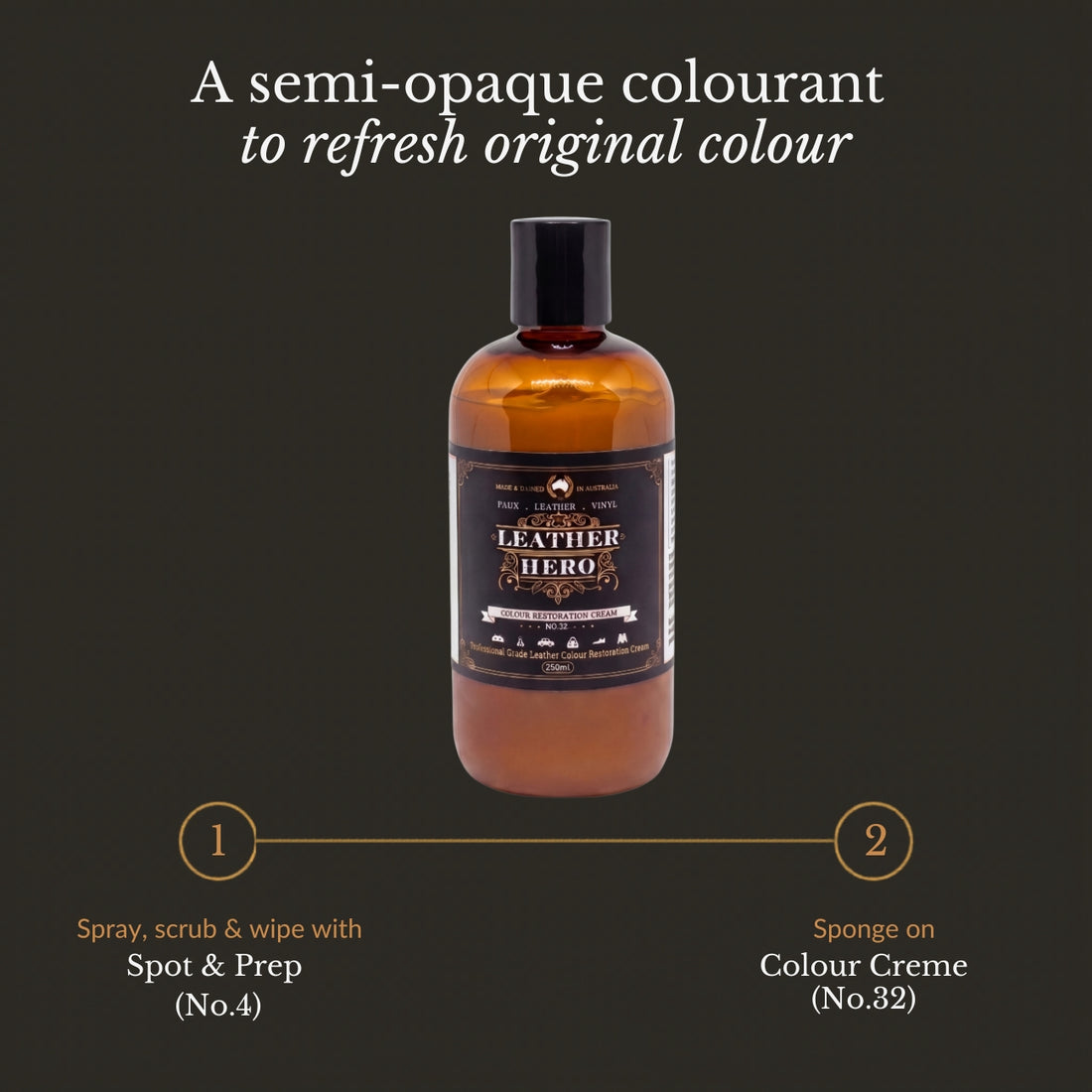 Colour Cream Leather Repair & Recolouring Leather Hero Australia