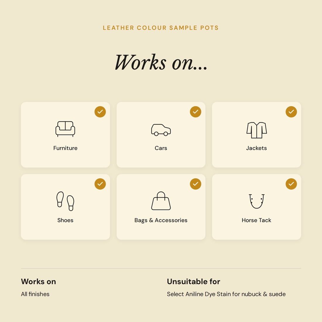 Leather Colour Sample Pots