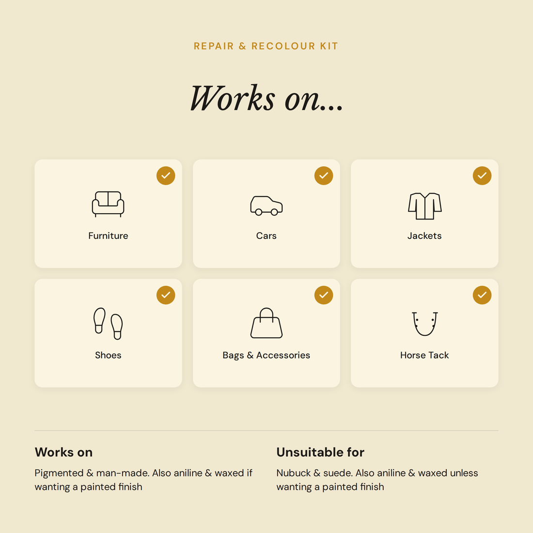 Repair & Recolour Kit Leather Repair & Recolouring Leather Hero Australia