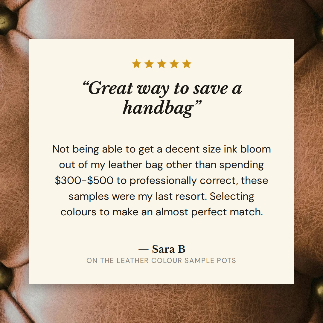 Leather Colour Sample Pots