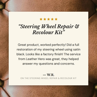 Steering Wheel Repair & Recolour Kit Recolouring Leather Hero Australia