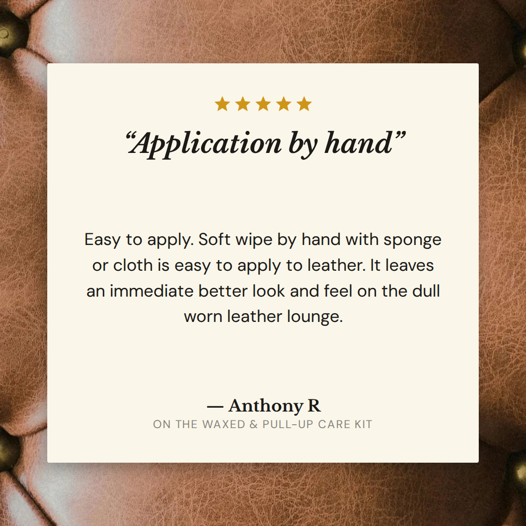 Waxed & Pull-Up Leather Care Kit Leather Care Kits Leather Hero Australia
