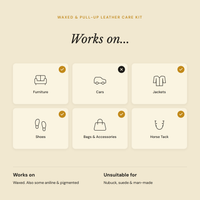 Waxed & Pull-Up Leather Care Kit Leather Care Kits Leather Hero Australia