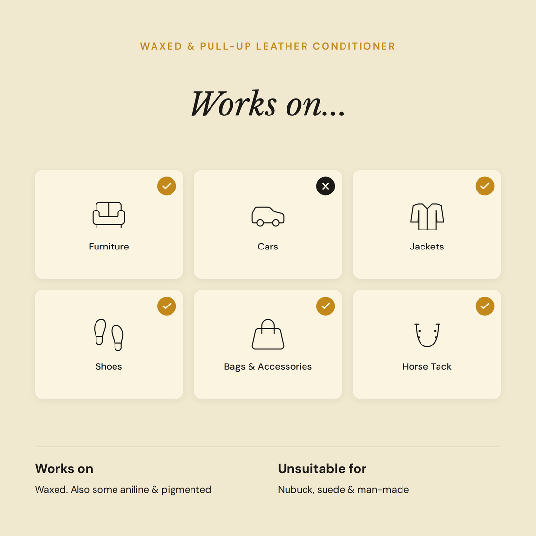 Waxed & Pull-Up Leather Conditioner Leather Conditioners Leather Hero Australia