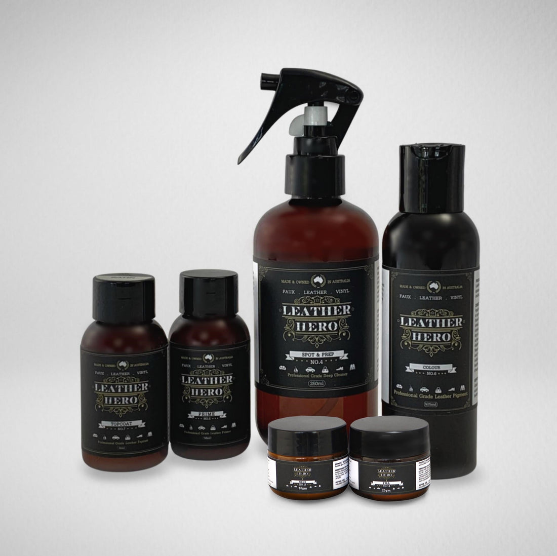 Leather Repair & Recolour Kit - Scarlet Recolouring Leather Hero Australia