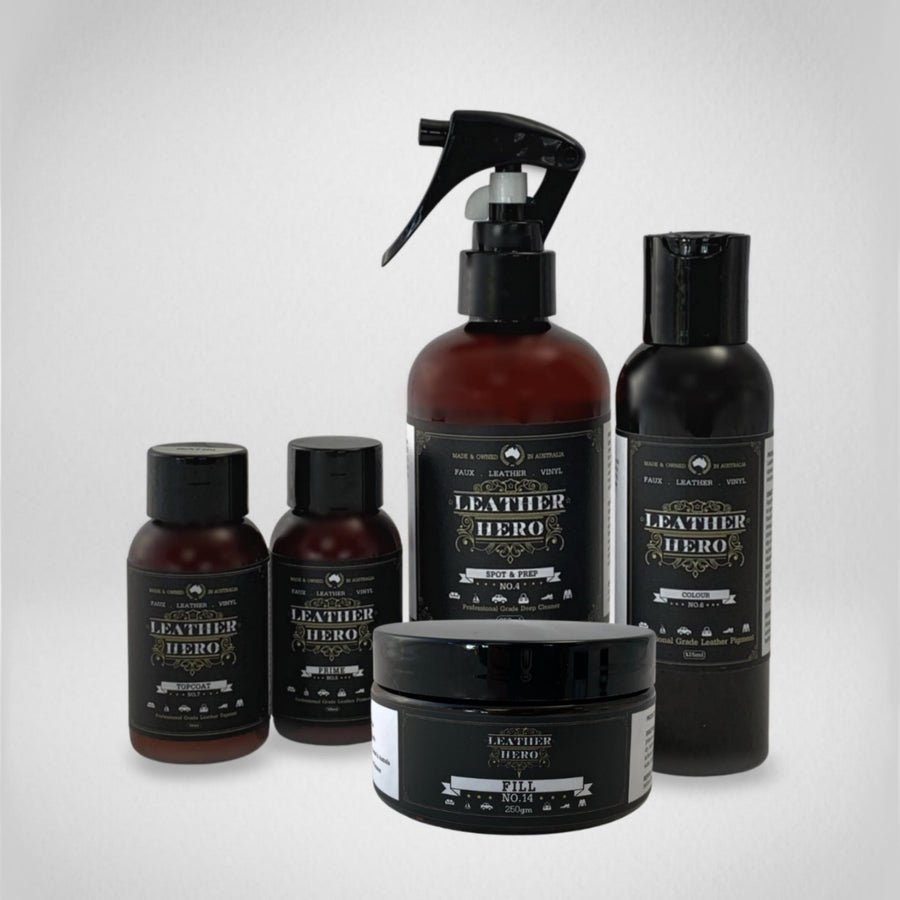 Leather Repair & Recolour Kit - Ink Leather Repair & Recolouring Leather Hero Australia