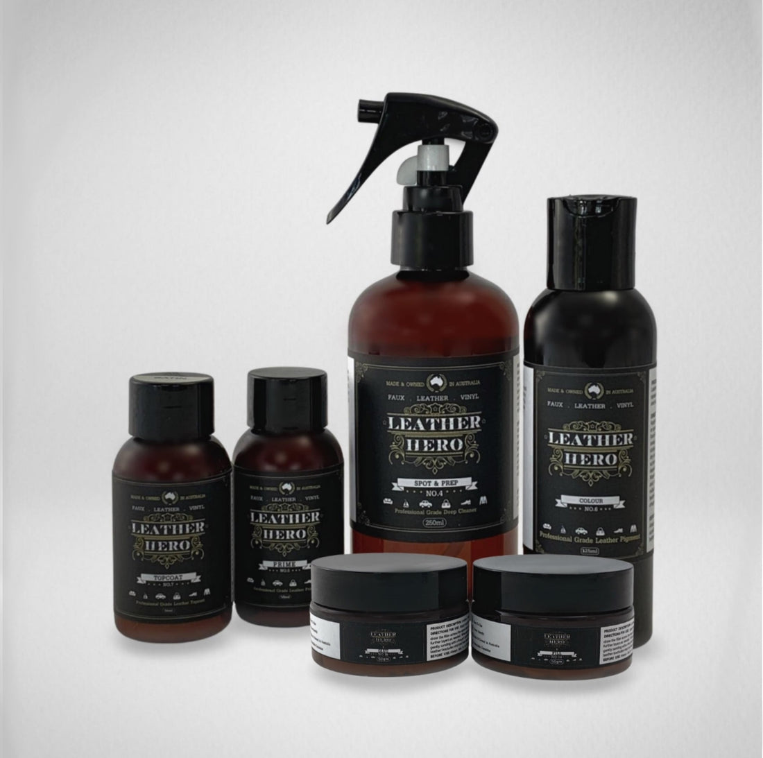 Leather Repair & Recolour Kit - Mauve Recolouring Leather Hero Australia