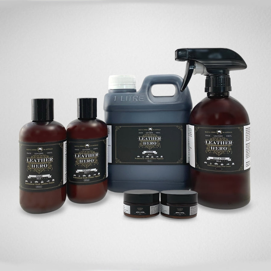 Leather Repair & Recolour Kit - Mauve Recolouring Leather Hero Australia