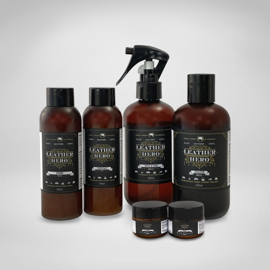 Leather Repair & Recolour Kit - Deep Sea Leather Repair & Recolouring Leather Hero Australia