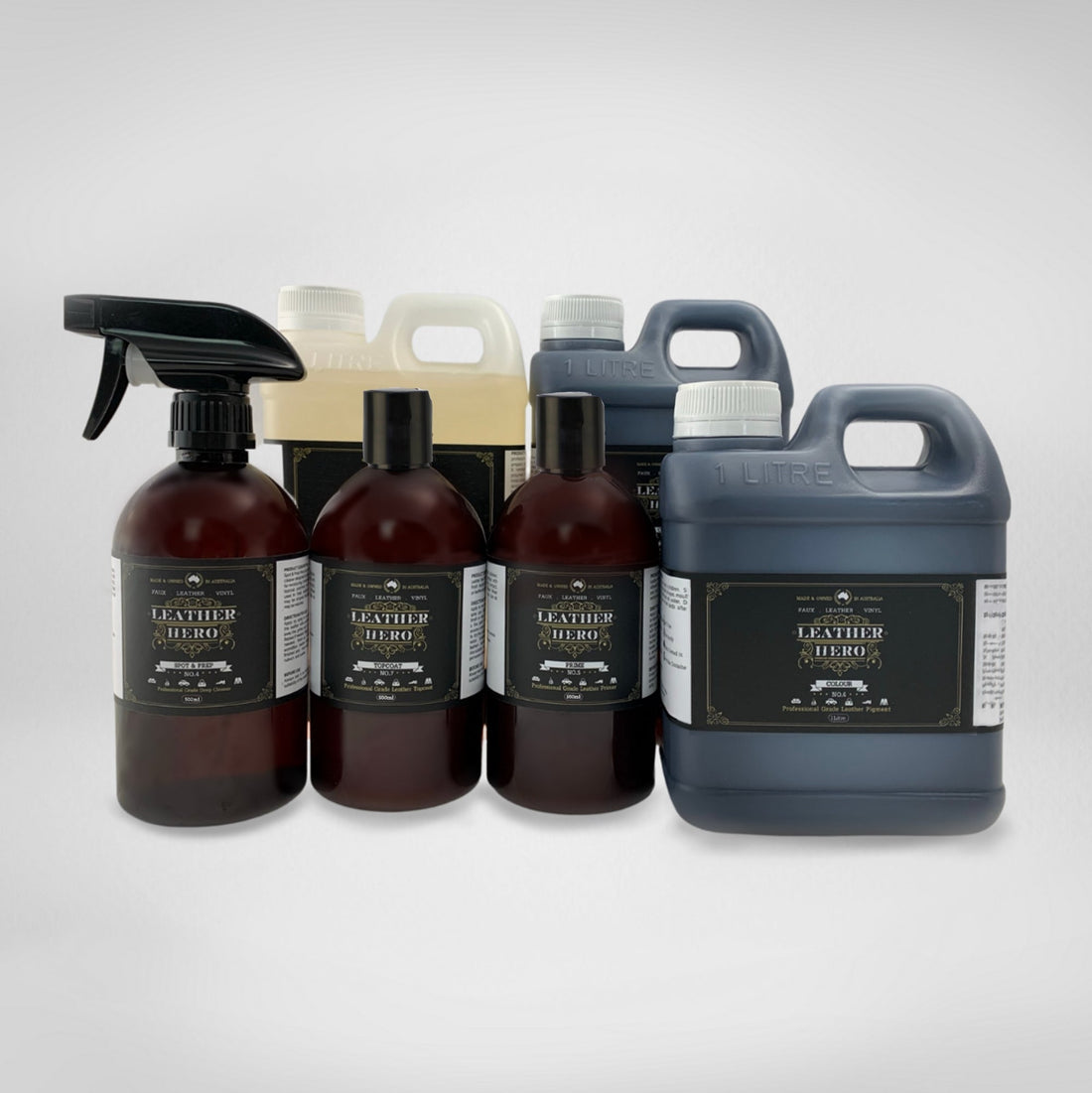 Leather Repair & Recolour Kit - Charcoal Leather Repair & Recolouring Leather Hero Australia