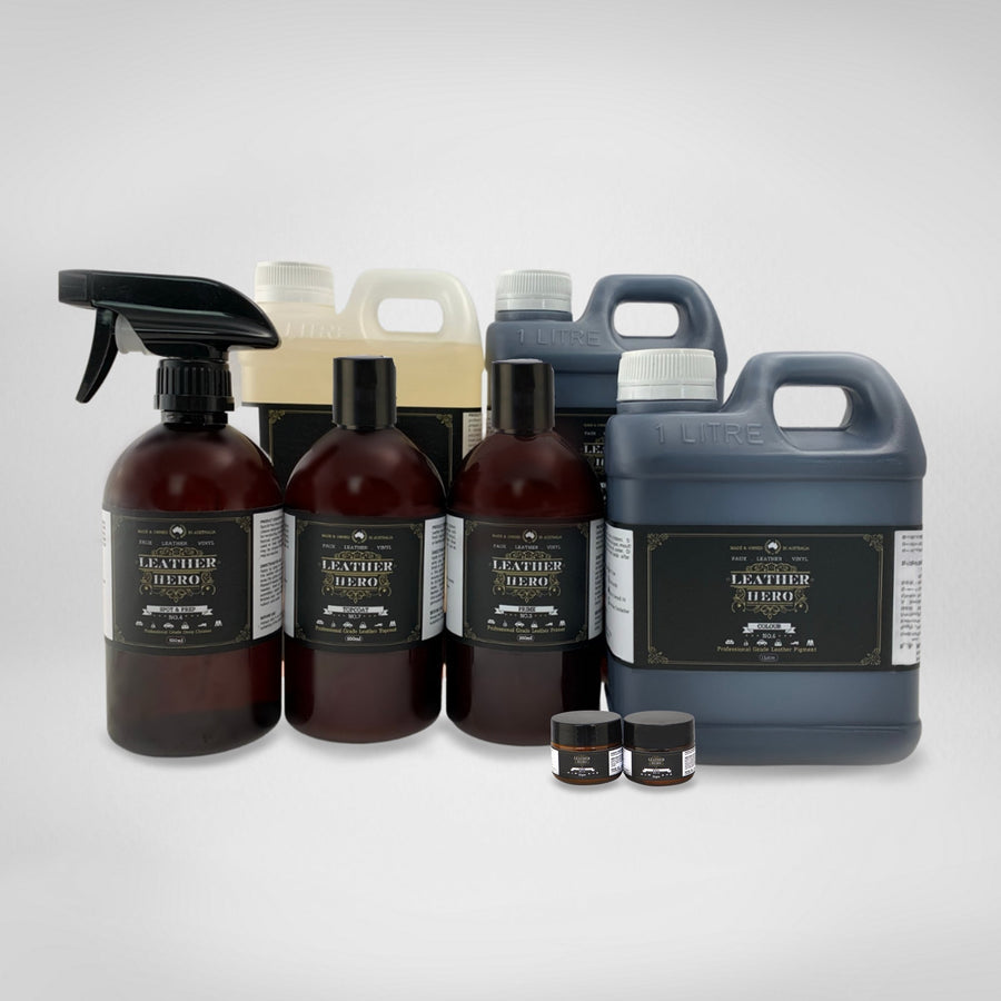 Leather Repair & Recolour Kit - Ink Leather Repair & Recolouring Leather Hero Australia