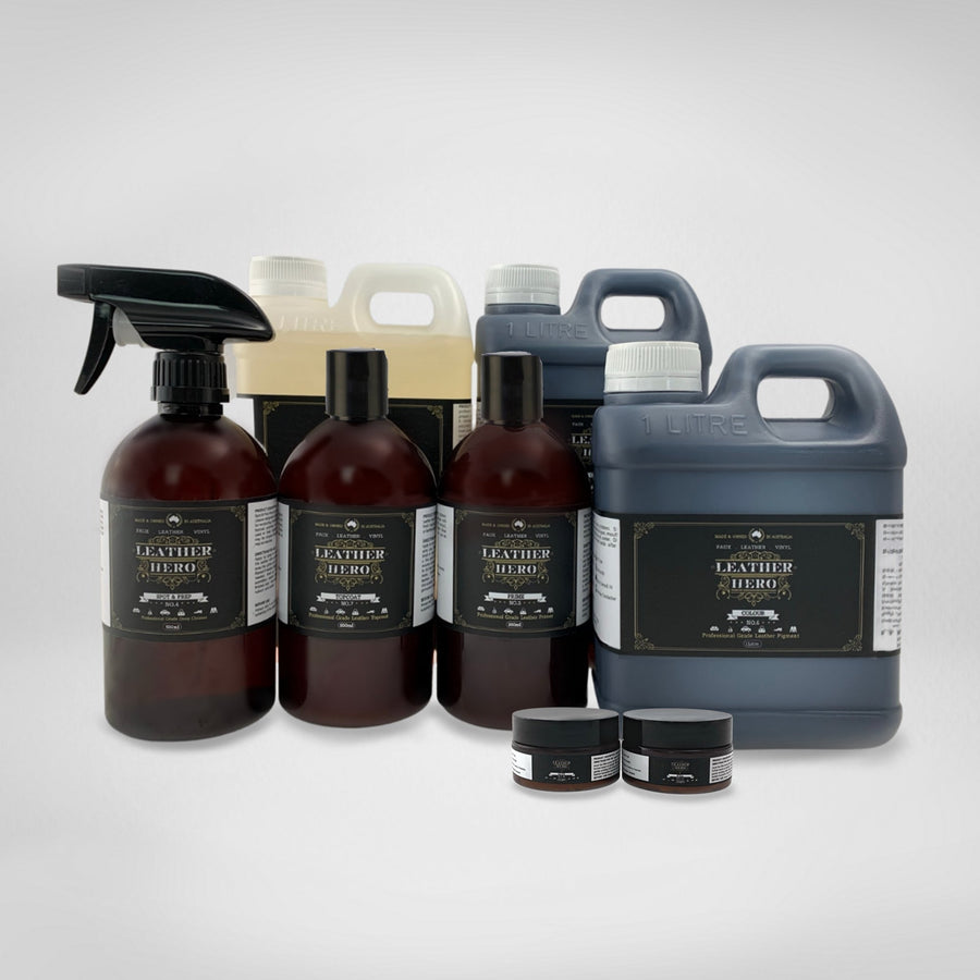 Leather Repair & Recolour Kit - Oyster Leather Repair & Recolouring Leather Hero Australia