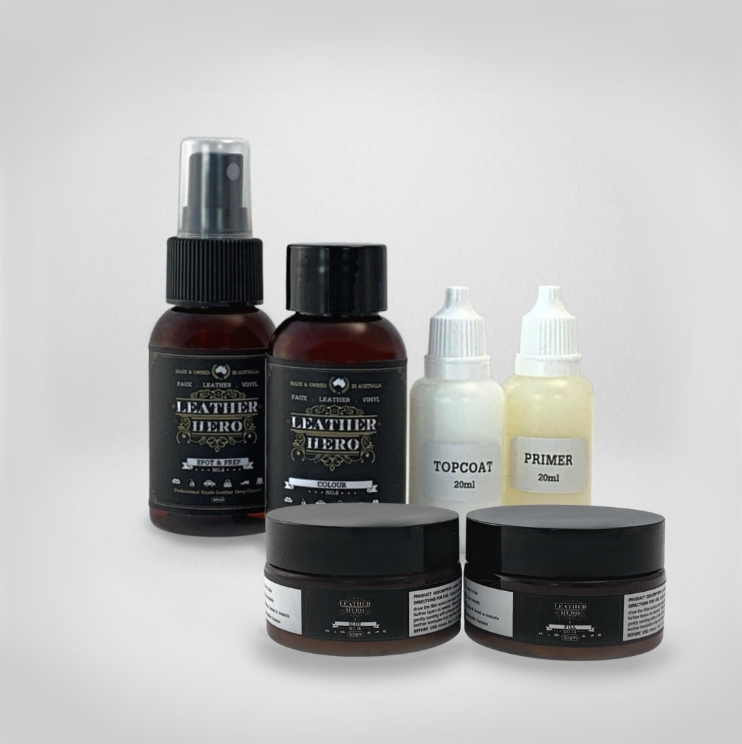 Leather Repair & Recolour Kit - Ivory Leather Repair & Recolouring Leather Hero Australia