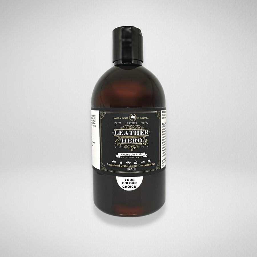 Leather Aniline Dye Stain - Aniline Cognac Leather Repair & Recolouring Leather Hero Australia